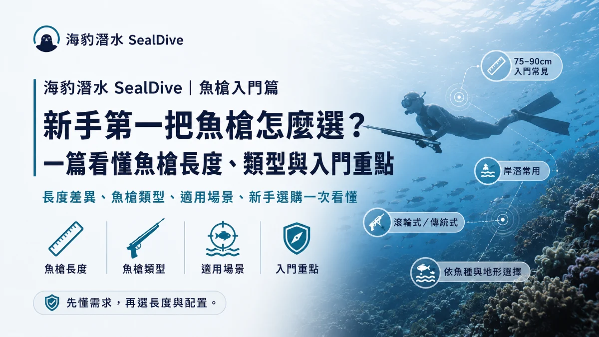 新手第一把魚槍怎麼選？一篇看懂魚槍長度、類型與入門重點