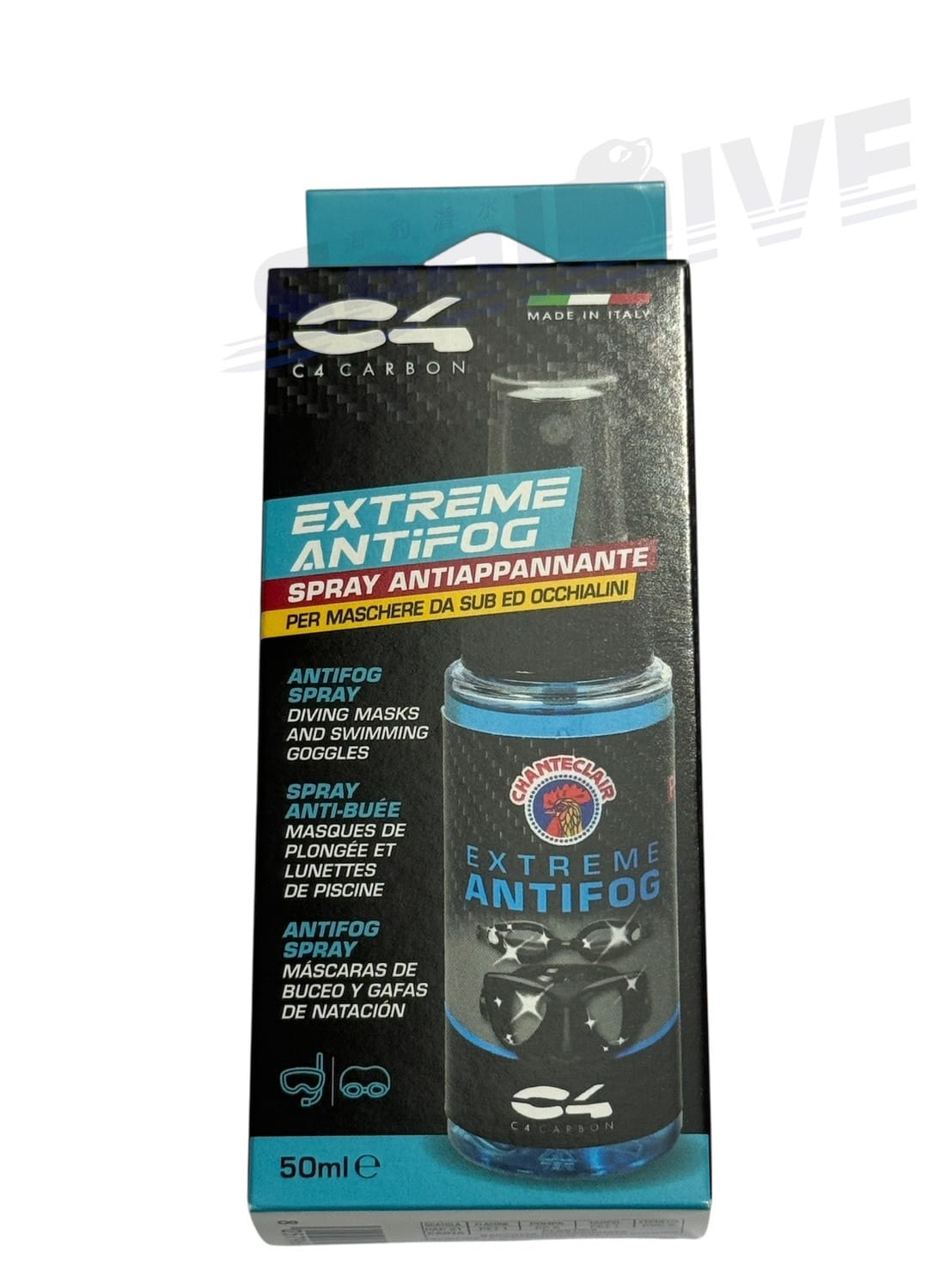 義大利 C4  AntiFog 防霧劑50ML 面鏡噴霧劑 第 2 張｜海豹潛水 SealDIVE