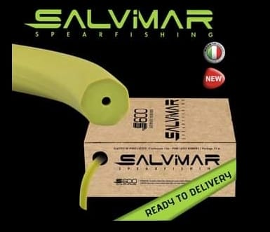 義大利 SALVIMAR S600 全乳膠高爆發款橡皮 16.5mm 芥末綠｜SALVIMAR 漁獵潛水裝備