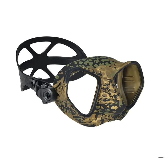 【2026新品】全新到貨 義大利 C4 Condor Mask Antifog 低容積防霧面鏡 黑色 迷彩金 迷彩藍 第 3 張｜海豹潛水 SealDIVE