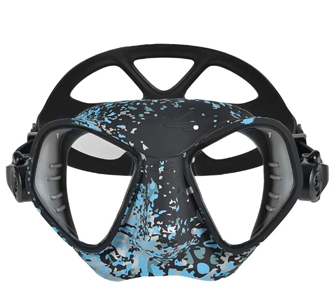 【2026新品】全新到貨 義大利 C4 Condor Mask Antifog 低容積防霧面鏡 黑色 迷彩金 迷彩藍 第 4 張｜海豹潛水 SealDIVE