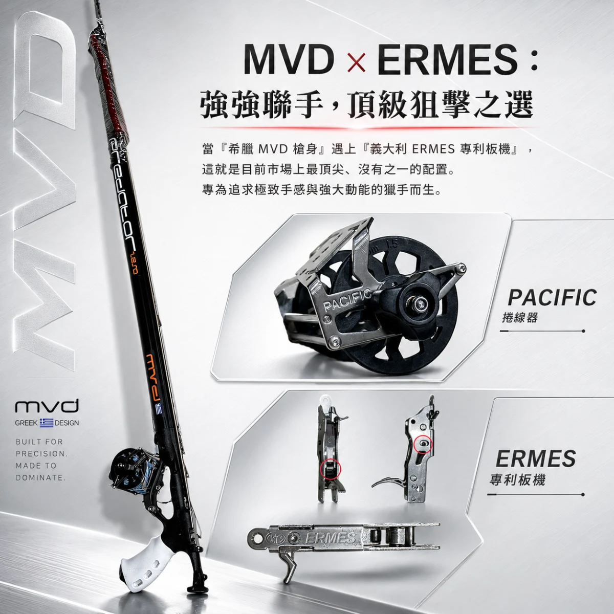 MVD聯名ERMES 強檔推出 義大利雙滾珠板機 滾珠式捲線器 開放式