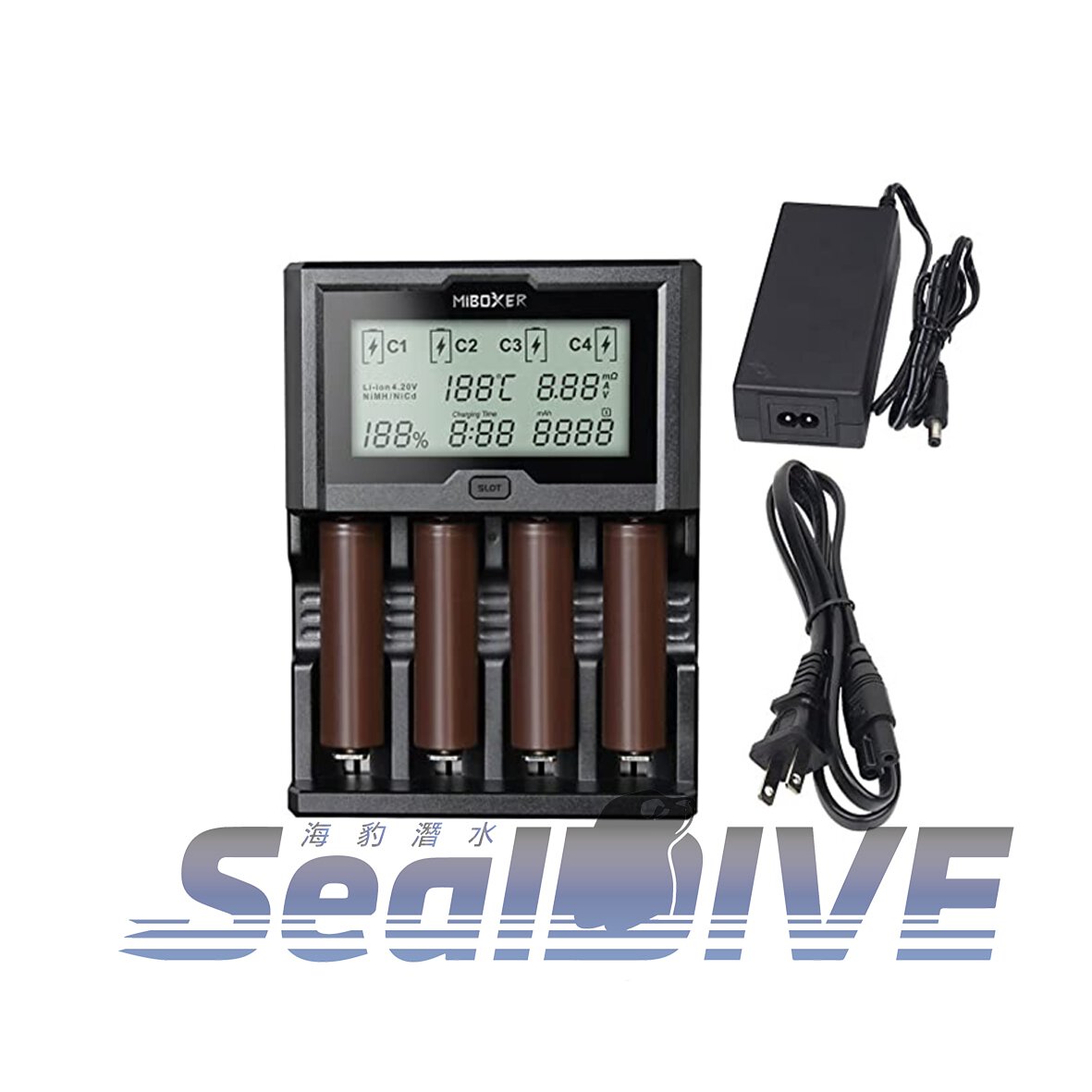 MiBoxer C4-12 多功能充電器四槽｜C4 漁獵潛水裝備