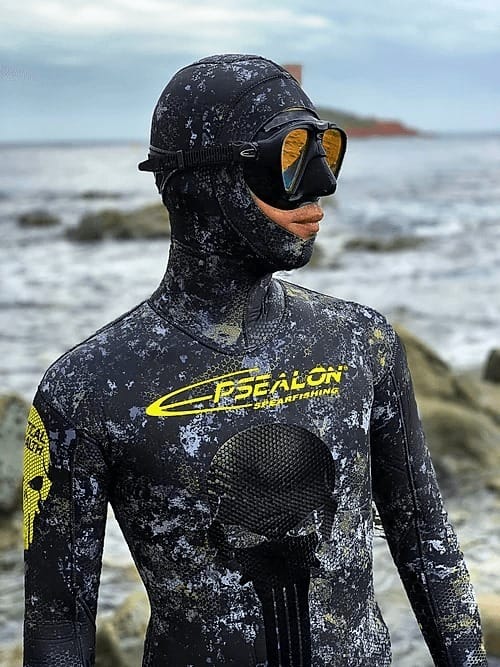 法國 EPSEALON 戰術隱身套裝 3mm 5mm 黃/藍骷髏 頂級防寒衣 戰術隱身手套 第 9 張｜海豹潛水 SealDIVE