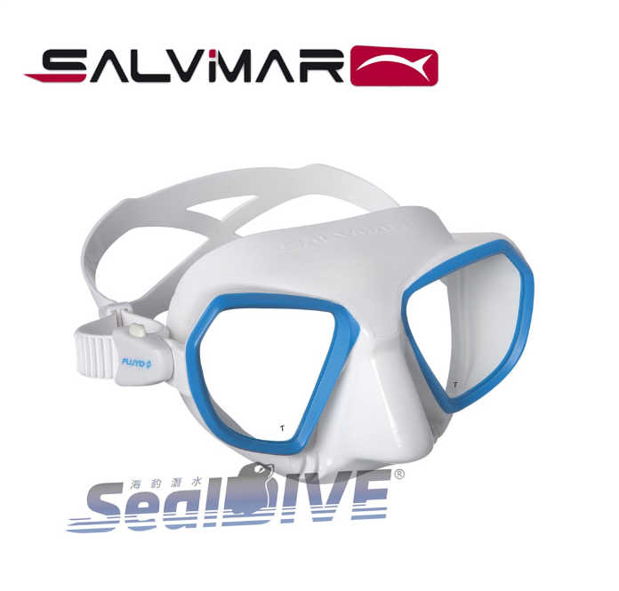 義大利 SALVIMAR Noah 低容積面鏡 白藍/全黑 第 2 張｜海豹潛水 SealDIVE