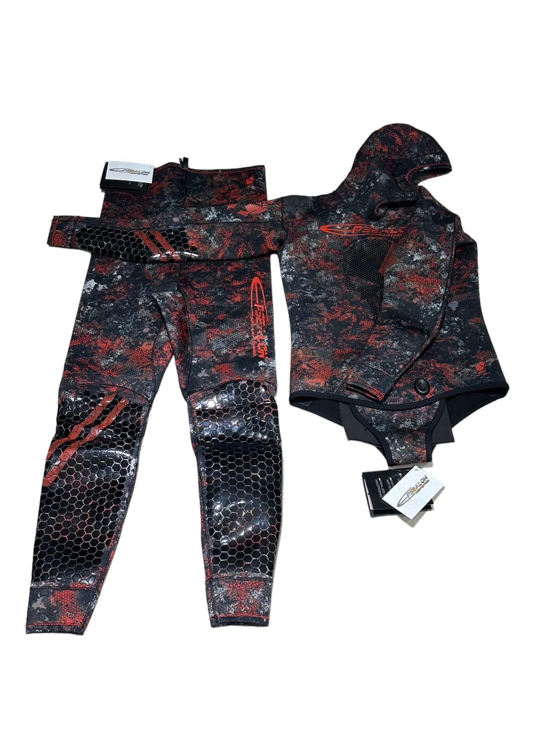 法國 Epsealon 戰術隱身套裝 彩魂紅 3mm 5mm 防寒衣 頂級布料 第 6 張｜海豹潛水 SealDIVE