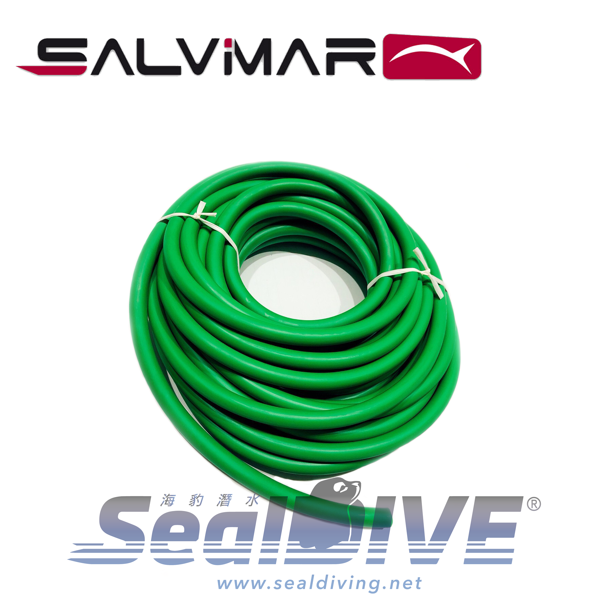 原裝義大利 SALVIMAR S400全乳膠高倍數 14/16mm 電光綠橡皮｜SALVIMAR 漁獵潛水裝備