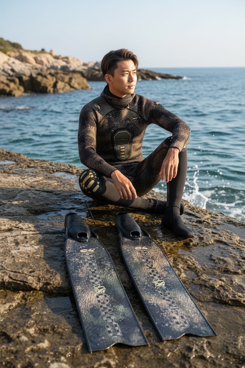 義大利 C4 WETSUIT CAMOSKIN MED 3MM 5MM 迷彩金 迷彩藍 防寒衣 第 29 張｜海豹潛水 SealDIVE