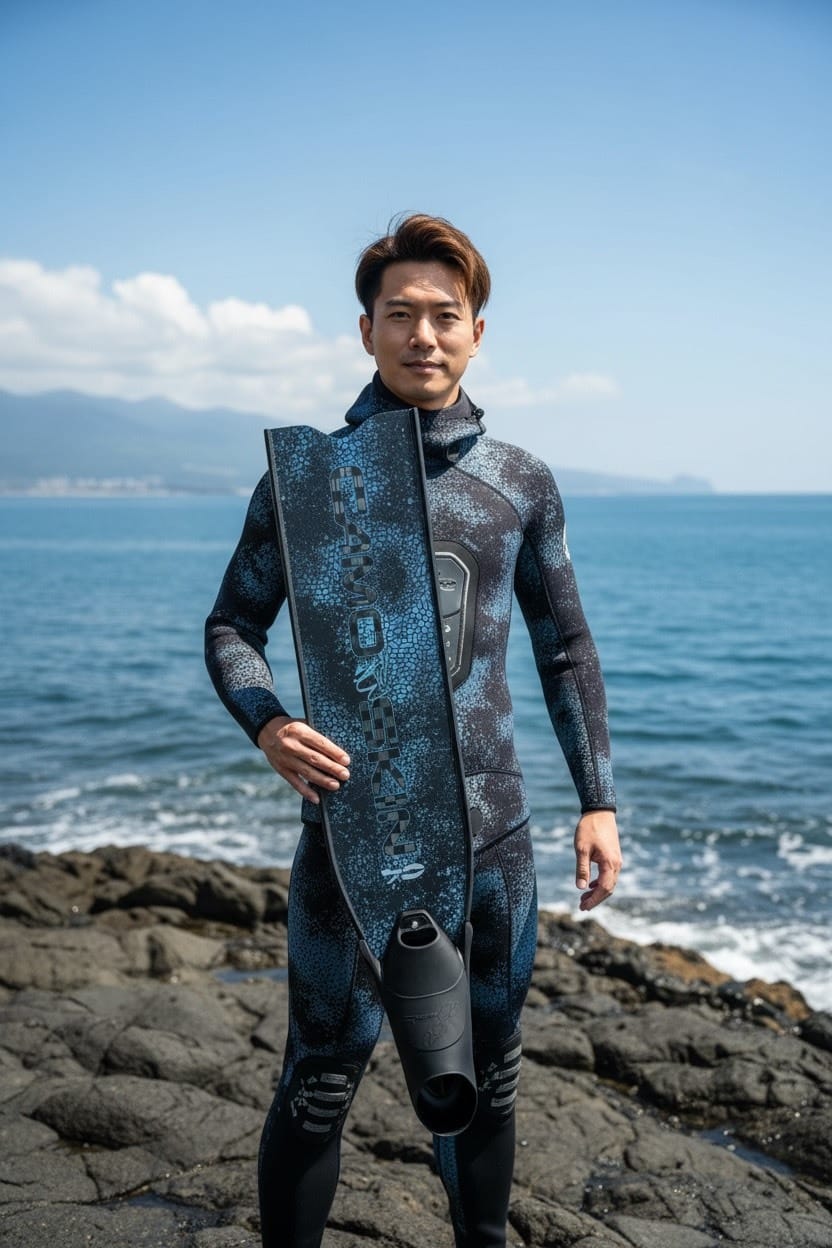 義大利 C4 WETSUIT CAMOSKIN MED 3MM 5MM 迷彩金 迷彩藍 防寒衣 第 26 張｜海豹潛水 SealDIVE