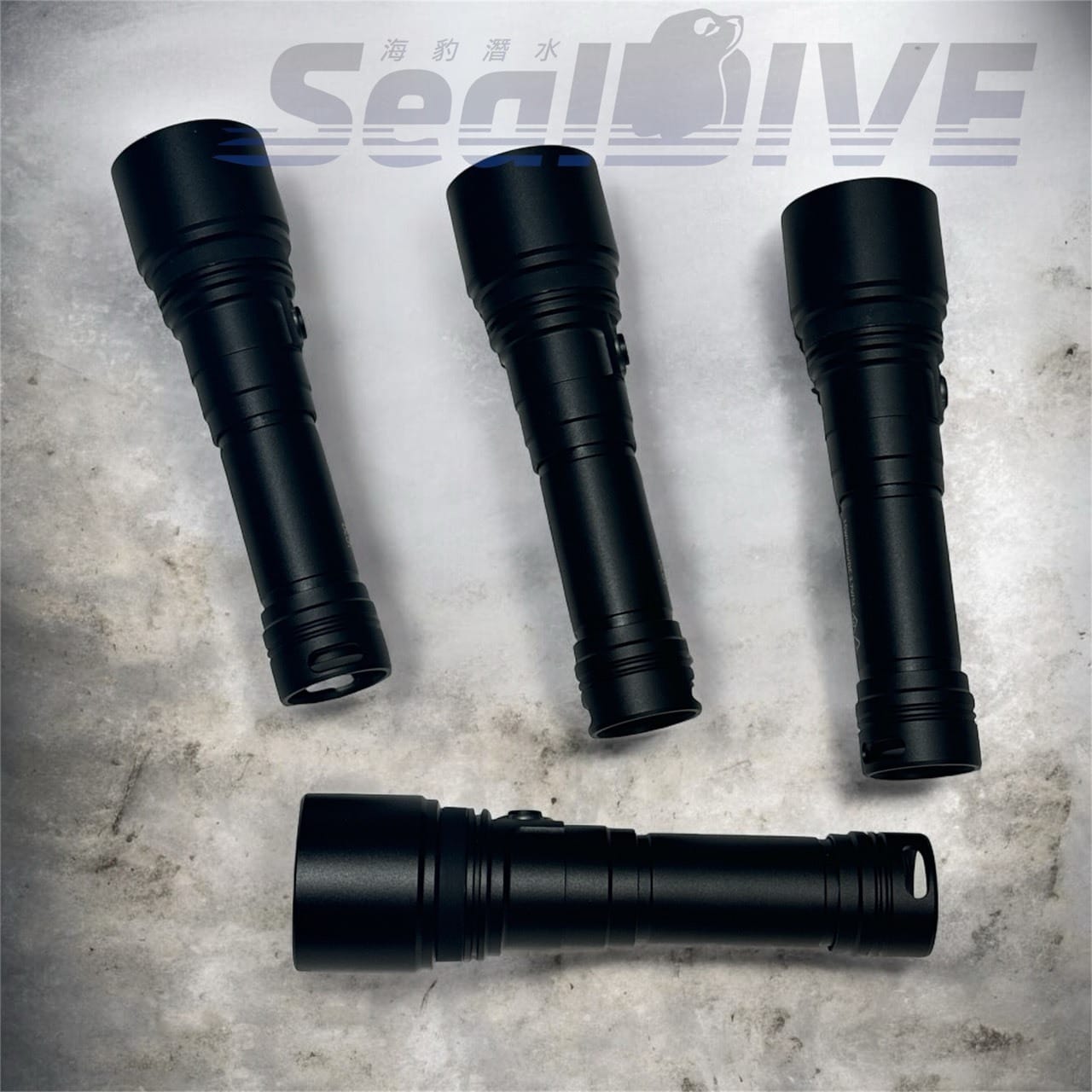 S.D 小P50 高品質潛水燈軍規盒裝版 獨家防滑設計 專業級五檔切換 第 4 張｜海豹潛水 SealDIVE