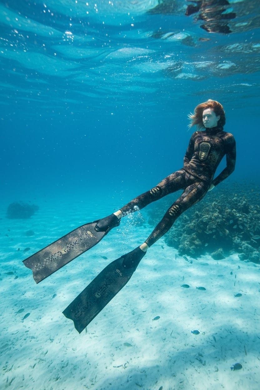 義大利 C4 MB001 Camoskin  MED Ocean fins 迷彩金 迷彩藍 超好踢 長蛙鞋 第 6 張｜海豹潛水 SealDIVE