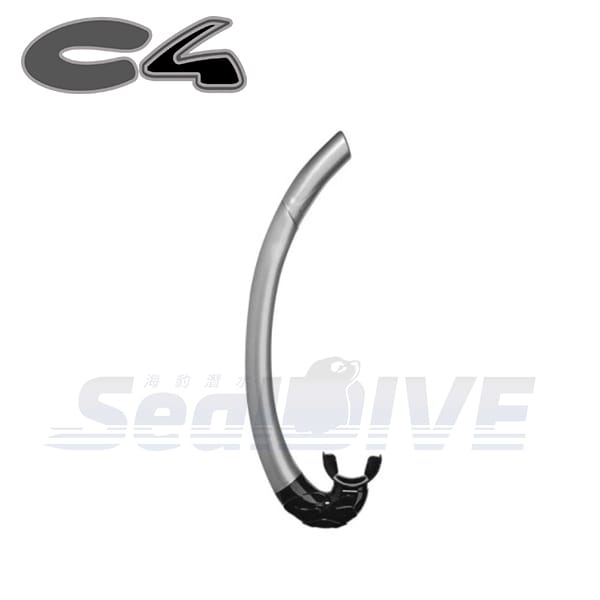 義大利  C4 Mistral Soft   銀色呼吸管｜C4 漁獵潛水裝備