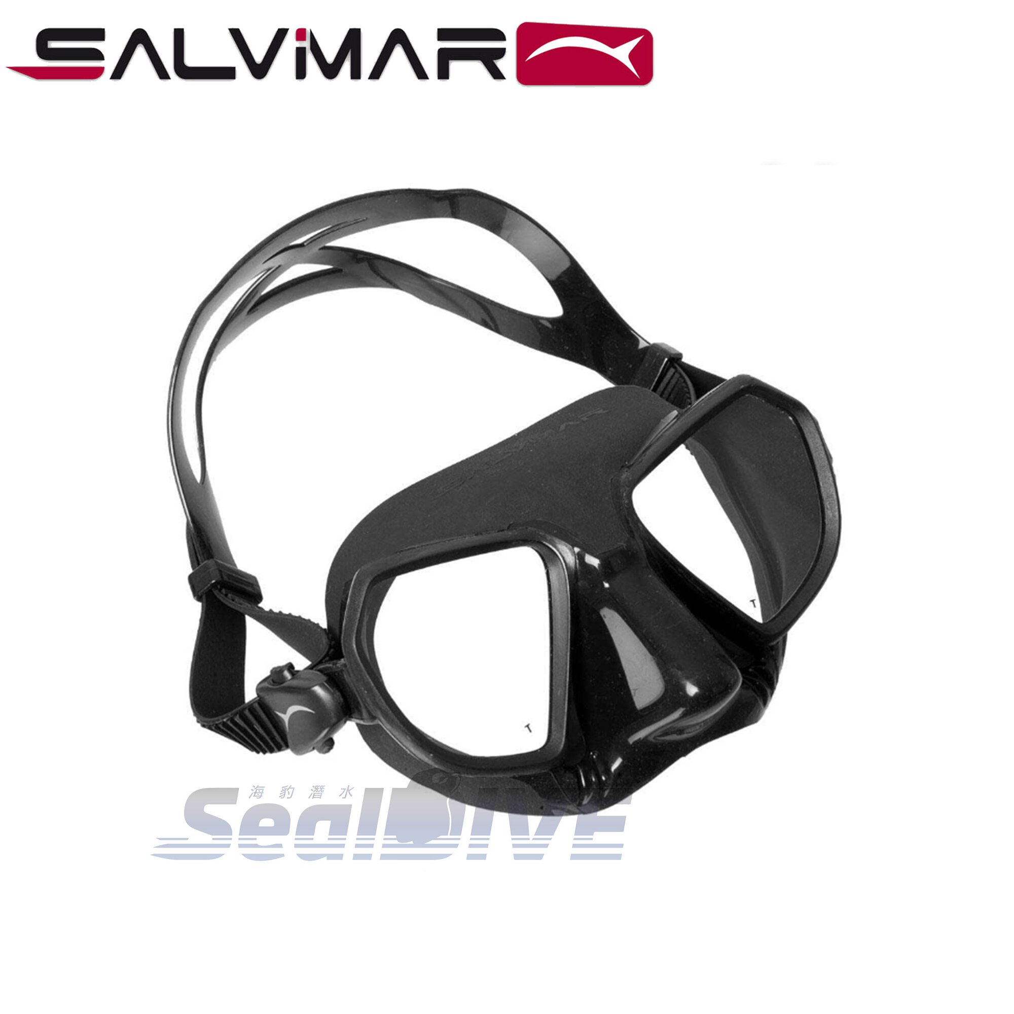 義大利 SALVIMAR Noah 低容積面鏡 白藍/全黑 第 3 張｜海豹潛水 SealDIVE