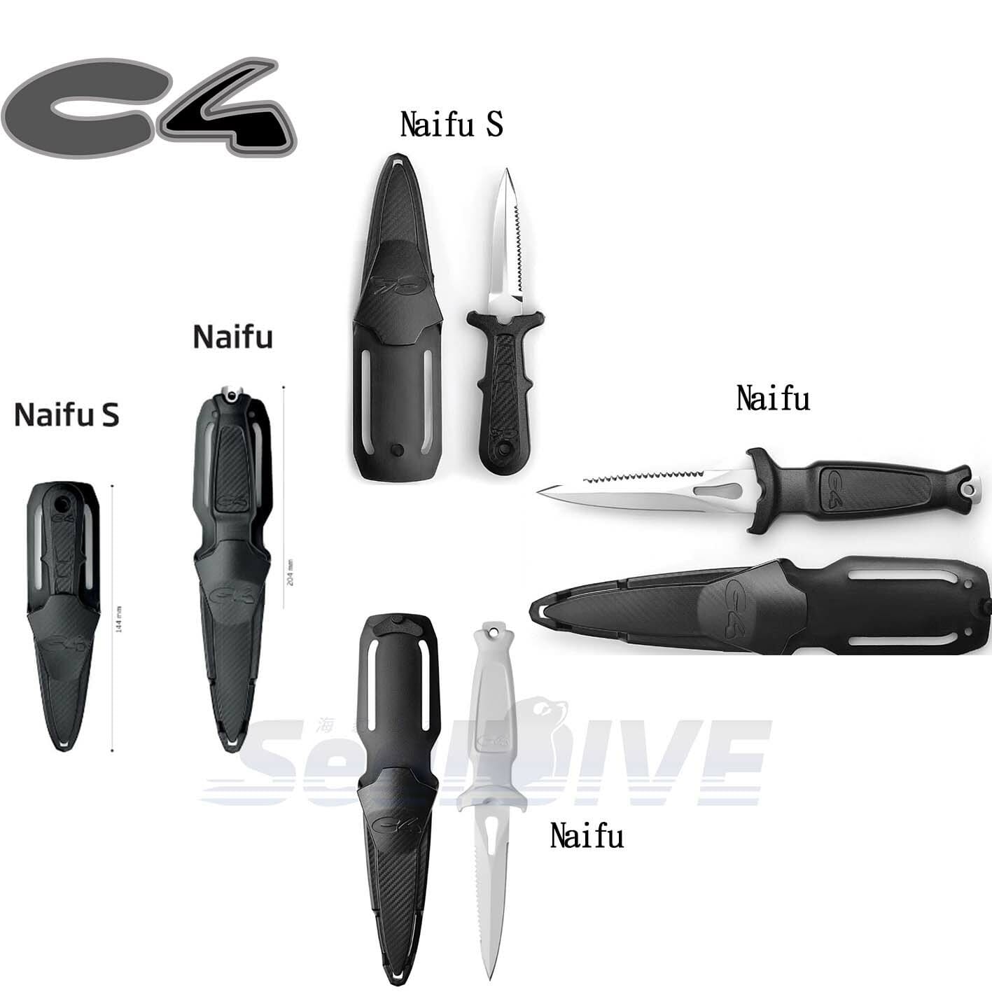義大利 C4 Naifu漁獵潛水刀｜C4 漁獵潛水裝備