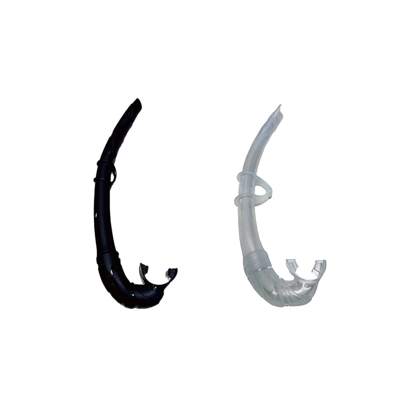 黑色/透明 特軟式可折自由潛水呼吸管 正浮力｜SealDIVE 漁獵潛水裝備