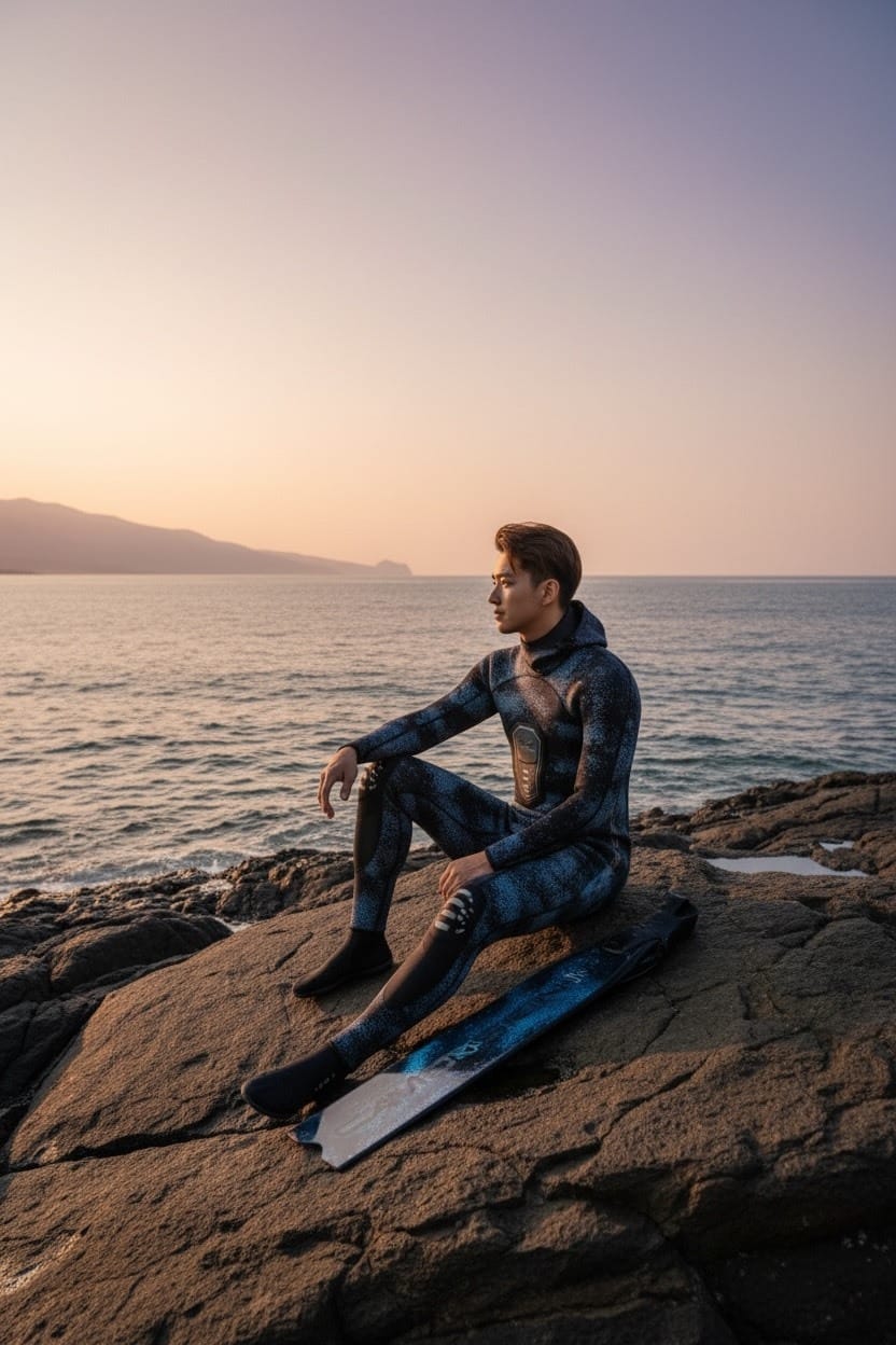 義大利 C4 WETSUIT CAMOSKIN MED 3MM 5MM 迷彩金 迷彩藍 防寒衣 第 25 張｜海豹潛水 SealDIVE