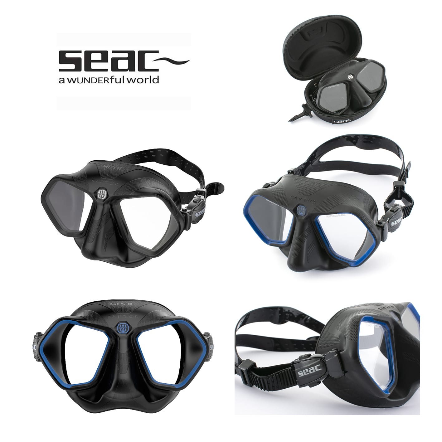 義大利 SEAC MASCHERA RAPTOR SBL 高品質面鏡｜SEAC 漁獵潛水裝備