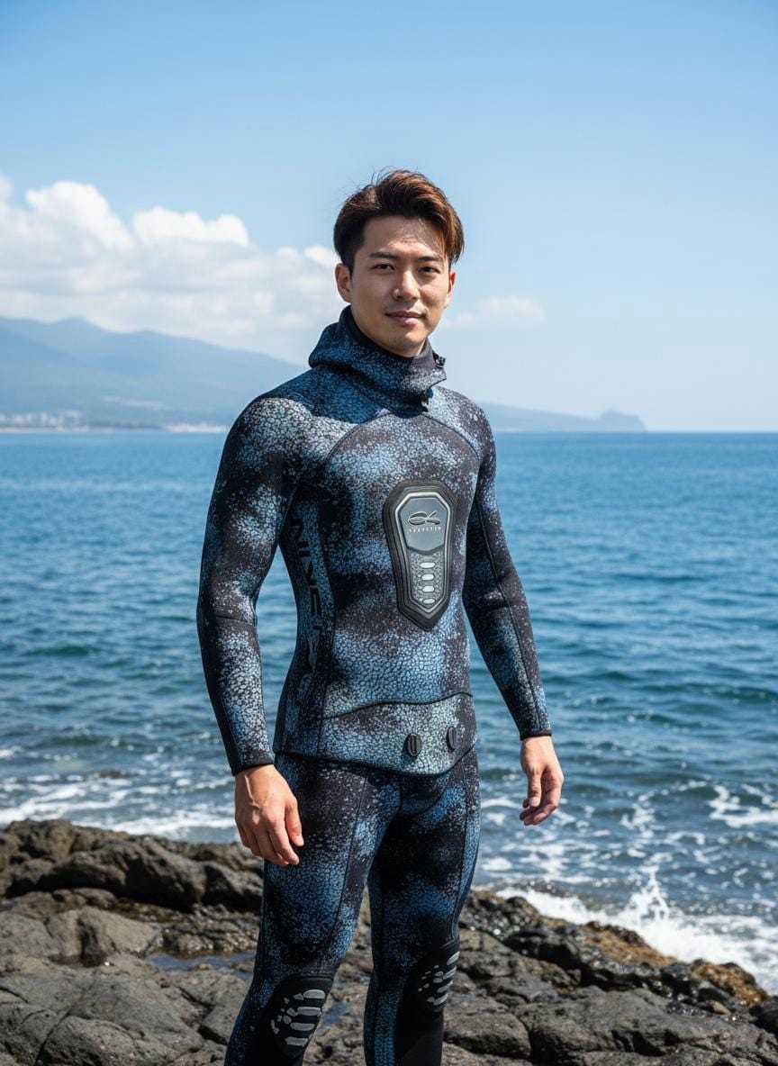 義大利 C4 WETSUIT CAMOSKIN MED 3MM 5MM 迷彩金 迷彩藍 防寒衣 第 24 張｜海豹潛水 SealDIVE