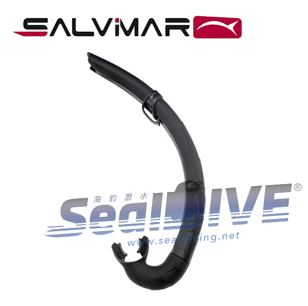 義大利 SALVIMAR BITE AIR 黑/白色呼吸管 漁獵自由潛水專用 第 2 張｜海豹潛水 SealDIVE