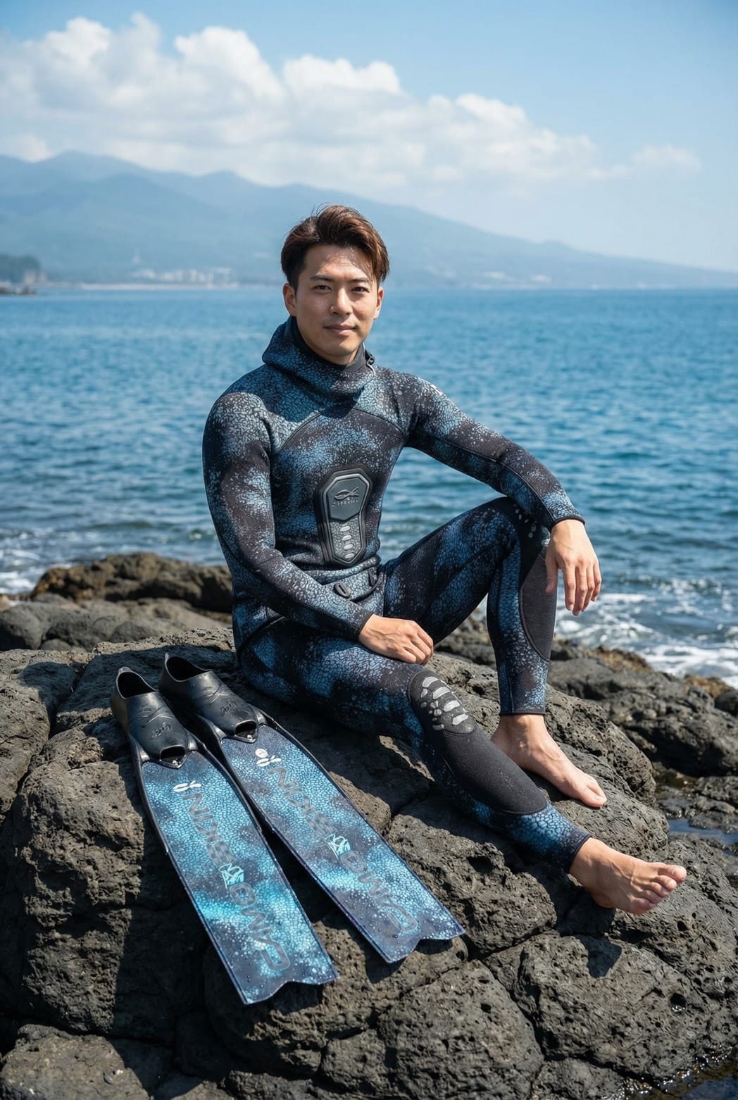 義大利 C4 MB001 Camoskin  MED Ocean fins 迷彩金 迷彩藍 超好踢 長蛙鞋 第 5 張｜海豹潛水 SealDIVE