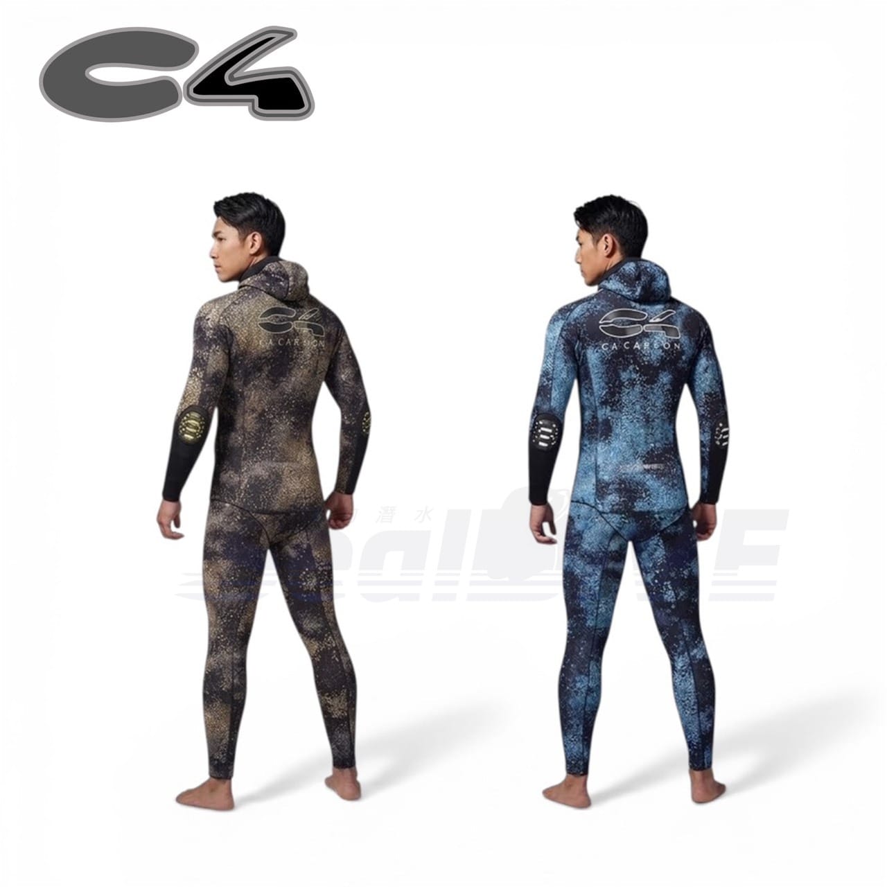 義大利 C4 WETSUIT CAMOSKIN MED 3MM 5MM 迷彩金 迷彩藍 防寒衣 第 2 張｜海豹潛水 SealDIVE