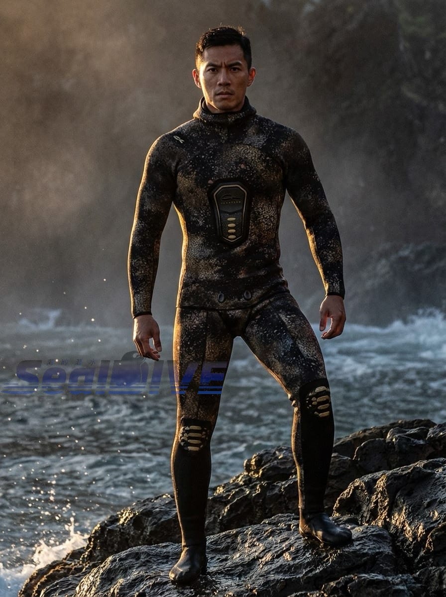 義大利 C4 WETSUIT CAMOSKIN MED 3MM 5MM 迷彩金 迷彩藍 防寒衣 第 20 張｜海豹潛水 SealDIVE