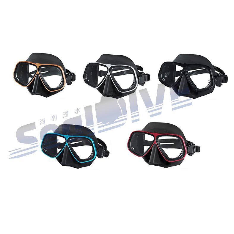 強檔推薦 鋁合金邊框面鏡 多色 低容積面鏡 近視鏡片面鏡 第 2 張｜海豹潛水 SealDIVE