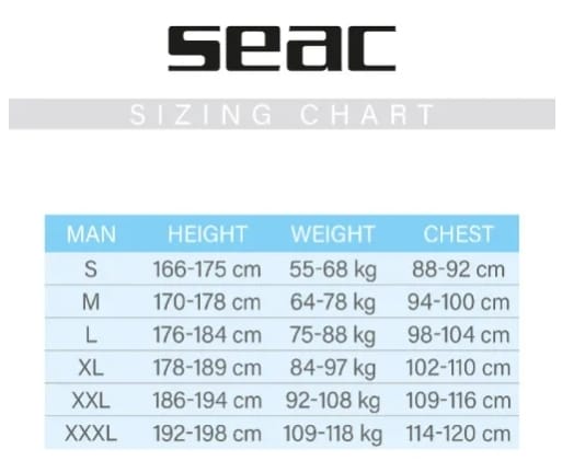 義大利 SEAC  Shark 3mm/5mm 防寒衣 第 4 張｜海豹潛水 SealDIVE