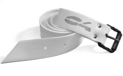 C4 nylon 白色塑鋼橡膠腰帶