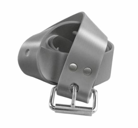 C4 silicone 銀色白鐵矽膠腰帶