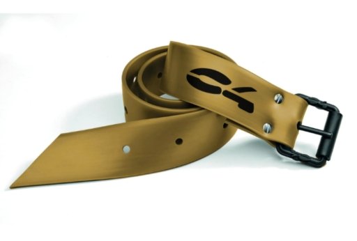 C4 nylon 金色塑鋼橡膠腰帶